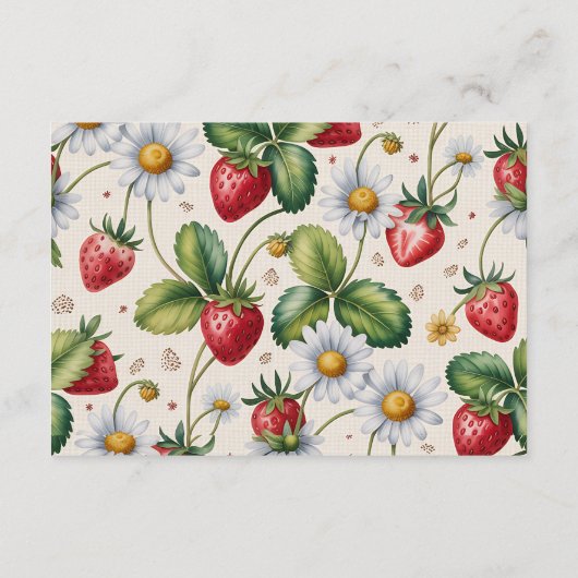 Fresh Berry Gingham Diapper Raffle エンクロージャーカード (裏面)