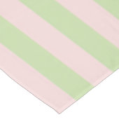 Fresh Boho Pink & Green Stripes Spring & Summer  テーブルクロス (アングル)