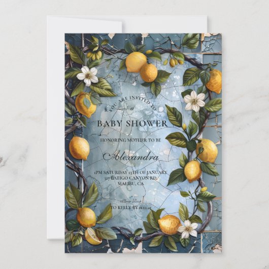 Fresh Botanical Lemon 招待状 (正面)