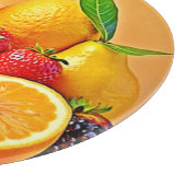 Fresh Bounty: Vibrant Fruit Harvest Design  カッティングボード (角)