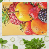 Fresh Bounty: Vibrant Fruit Harvest Design  キッチンタオル (折り畳み)