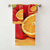 Fresh Bounty: Vibrant Fruit Harvest Design  バスタオルセット (インサイチュ)