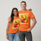 Fresh Bounty: Vibrant Fruit Harvest Design  Tシャツ (ユニセックス)