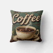 Fresh Brewed Coffee Rustic Farmhouse クッション (裏面)
