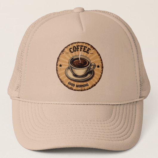 Fresh brewed coffee vintage  キャップ (正面)