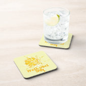 Fresh Citrus Coaster Set- Lemon Design コースター (右側)