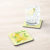 Fresh Citrus Coaster Set- Lemon Design コースター (右側)