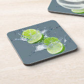 Fresh Citrus Coaster Set- Lime Design コースター (左側)
