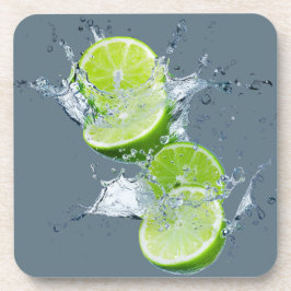 Fresh Citrus Coaster Set- Lime Design コースター