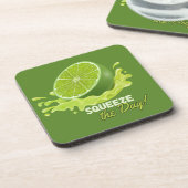 Fresh Citrus Coaster Set- Lime Design コースター (左側)