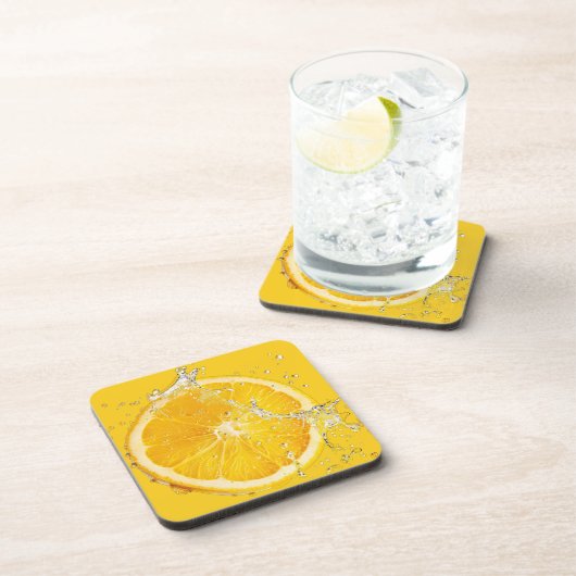 Fresh Citrus Coaster Set- Orange Design コースター (右側)