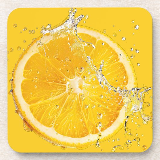 Fresh Citrus Coaster Set- Orange Design コースター (正面)