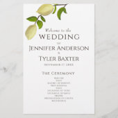 Fresh Citrus Painted Lemons Modern Mediterranean (正面)