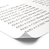 Fresh Citrus Painted Lemons Modern Mediterranean ポスター (角)