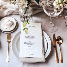 Fresh Citrus Painted Lemons Modern Mediterranean メニュー