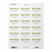 Fresh Citrus Painted Lemons Modern Mediterranean ラベル (フルシート)