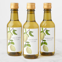 Fresh Citrus Painted Lemons Modern Mediterranean