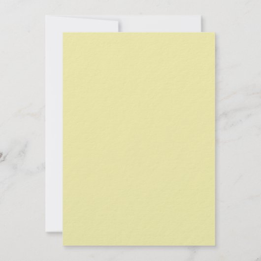 Fresh Citrus Painted Lemons Modern Mediterranean 招待状 (裏面)