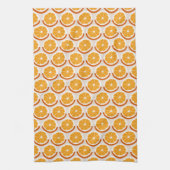 Fresh Citrus Slices Geometric Retro Kitchen キッチンタオル (縦)