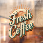 Fresh Coffee Donut Shop ウィンドウサイン (シート2)