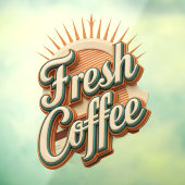 Fresh Coffee Donut Shop ウィンドウサイン (シート3)