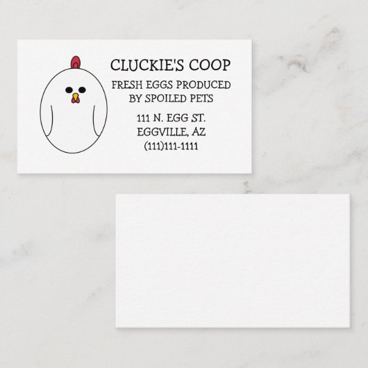 Fresh Eggs名刺 名刺 (正面/裏面)