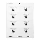 Fresh Eggs Your Name Chicken Hens Egg ラベル (フルシート)