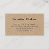 Fresh & Farm-Fresh Eggs from Local Egg Farms 名刺 (裏面)