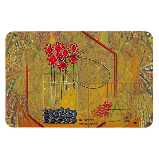 "Fresh Flowers Always Make My Day" Magnet マグネット (横)