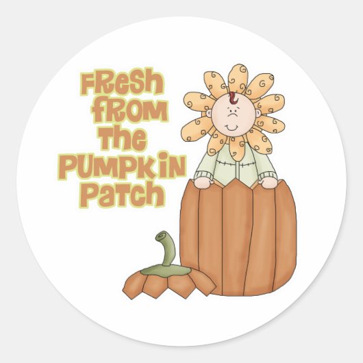 Fresh From Pumpkinパッチベビー発表 ラウンドシール (正面)
