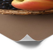 Fresh Fruit Basket Colorful Healthy Food Photo ポスター (角)
