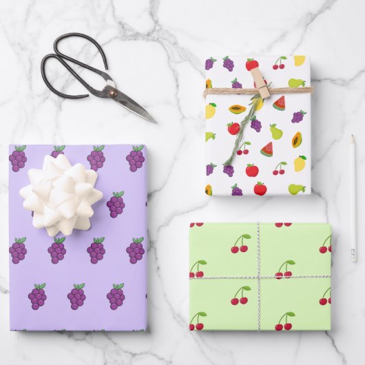 Fresh Fruit Wrapping sheets ラッピングペーパーシート (正面)