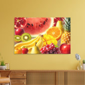 Fresh Fruits Canvas Wall Art キャンバスプリント (インサイチュ (リビング))