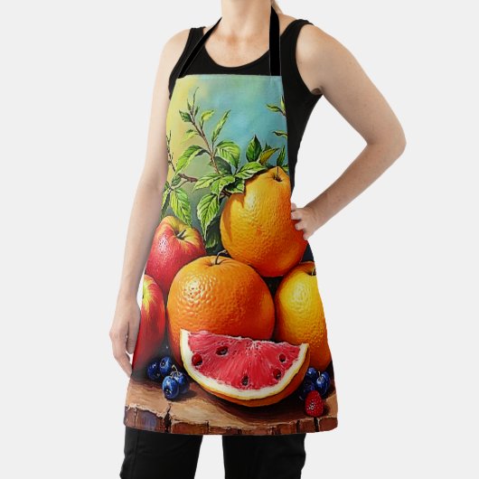 Fresh Fruits in a Perfect Mix Design エプロン (インサイチュ)