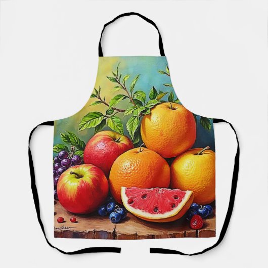 Fresh Fruits in a Perfect Mix Design エプロン (正面)
