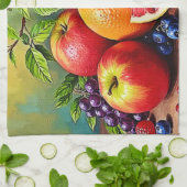 Fresh Fruits in a Perfect Mix Design キッチンタオル (折り畳み)