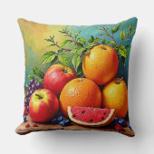 Fresh Fruits in a Perfect Mix Design クッション (正面)