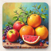 Fresh Fruits in a Perfect Mix Design コースター (正面)