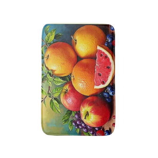 Fresh Fruits in a Perfect Mix Design バスマット (正面縦)