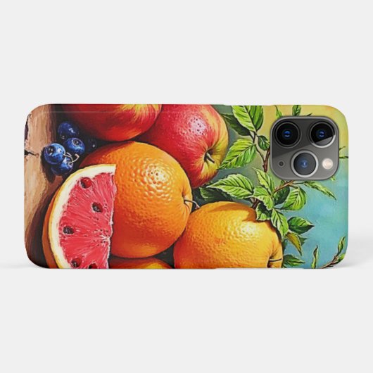 Fresh Fruits in a Perfect Mix Design Case-Mate iPhoneケース (裏面(横))