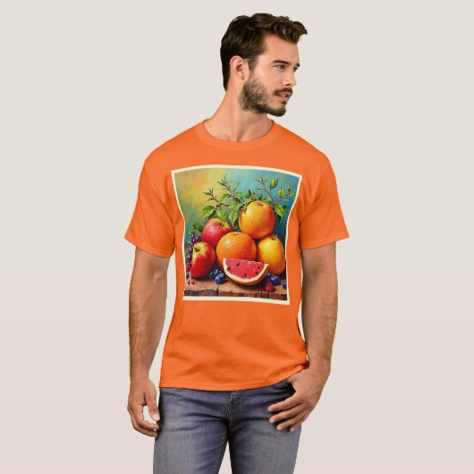 Fresh Fruits in a Perfect Mix Design Tシャツ (正面フル)