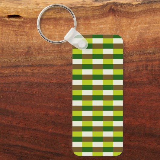 Fresh Grass Color Scheme in Blocks キーホルダー (正面)