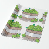 Fresh Green Apple Harvest Barrel Granny Smith ラッピングペーパー (アンロールド)