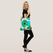 Fresh Green Floral Modern Tote Bag トートバッグ (モデル)