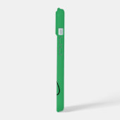 Fresh Green iPhone Hülle mit Wunschnamen iPhone 15ケース (左側面)