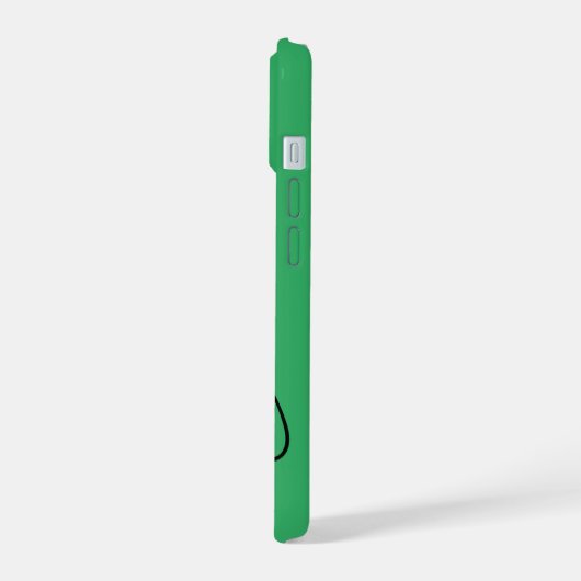 Fresh Green iPhone Hülle mit Wunschnamen iPhone 15ケース (左側面)