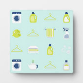 Fresh Laundry Day Pattern フォトプラーク (正面)