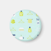 Fresh Laundry Day Pattern マグネット (正面)