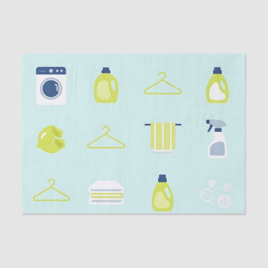 Fresh Laundry Day Pattern 薄葉紙 (正面)