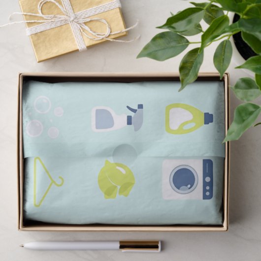 Fresh Laundry Day Pattern 薄葉紙 (ギフト)